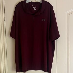 Under Armour Men's Burgundy Performance Polo